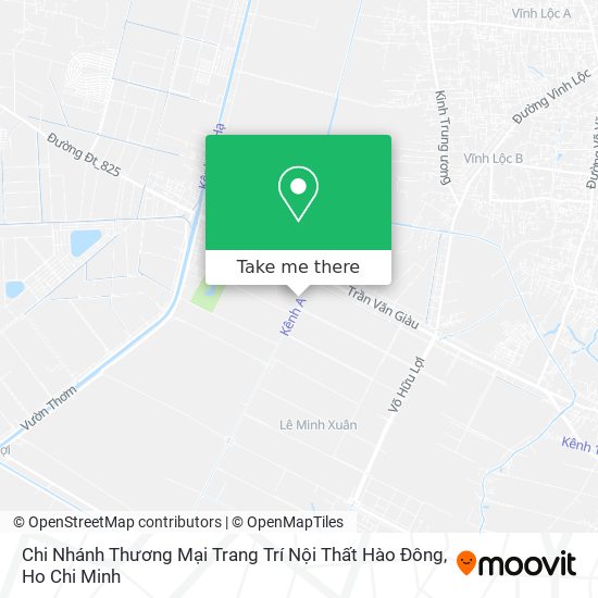 Chi Nhánh Thương Mại Trang Trí Nội Thất Hào Đông map