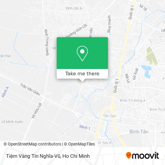 Tiệm Vàng Tín Nghĩa-Vũ map