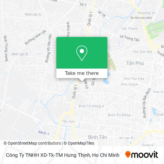 Công Ty TNHH XD-Tk-TM Hưng Thịnh map
