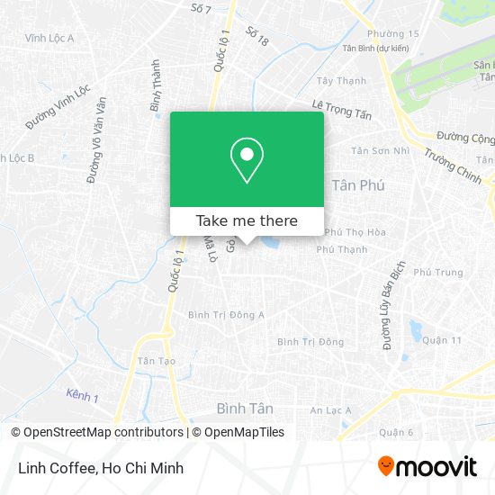 Linh Coffee map
