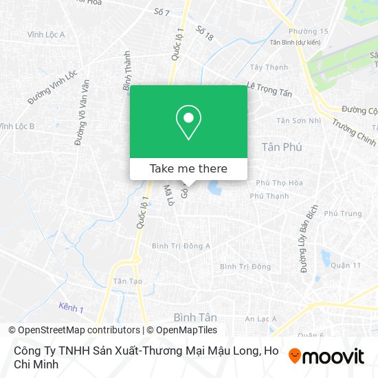 Công Ty TNHH Sản Xuất-Thương Mại Mậu Long map
