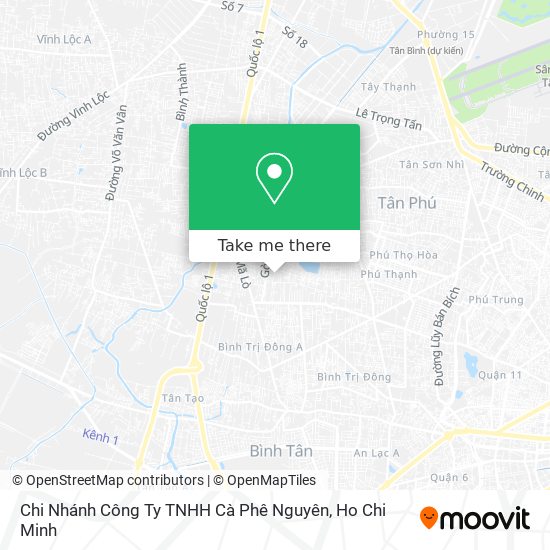 Chi Nhánh Công Ty TNHH Cà Phê Nguyên map