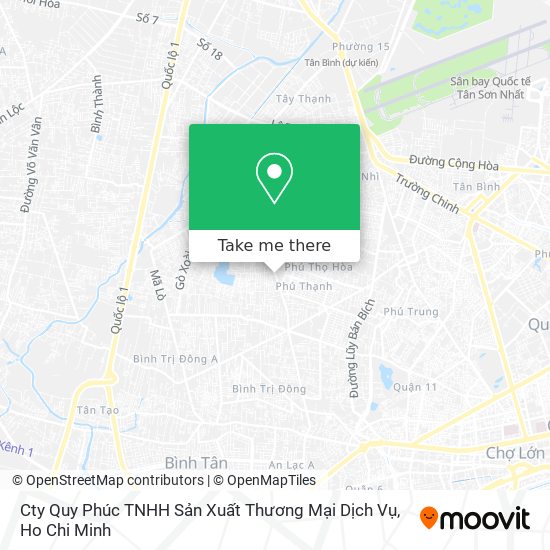 Cty Quy Phúc TNHH Sản Xuất Thương Mại Dịch Vụ map