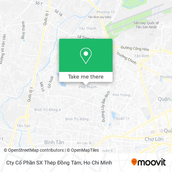 Cty Cổ Phần SX Thép Đồng Tâm map