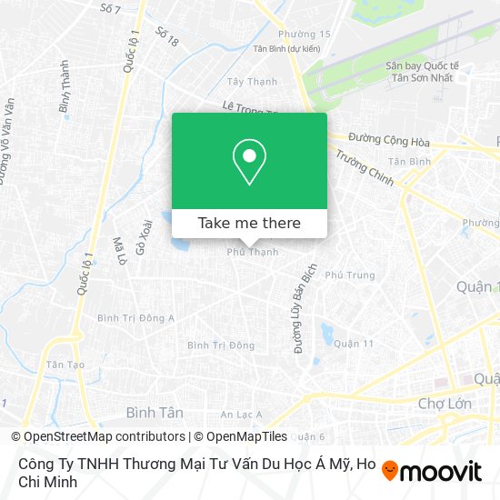 Công Ty TNHH Thương Mại Tư Vấn Du Học Á Mỹ map