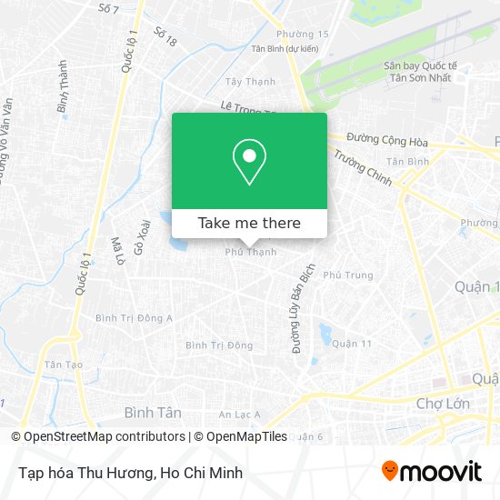 Tạp hóa Thu Hương map