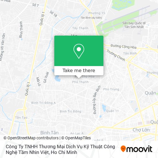 Công Ty TNHH Thương Mại Dịch Vụ Kỹ Thuật Công Nghệ Tầm Nhìn Việt map