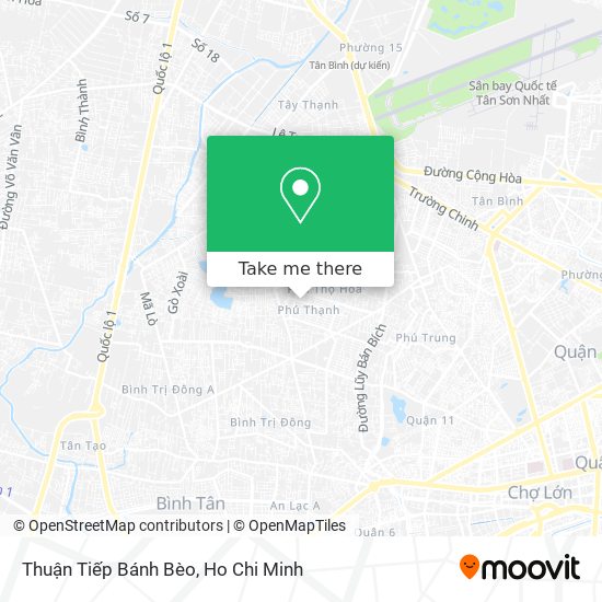Thuận Tiếp Bánh Bèo map