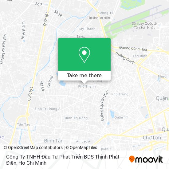 Công Ty TNHH Đầu Tư Phát Triển BDS Thịnh Phát Điền map