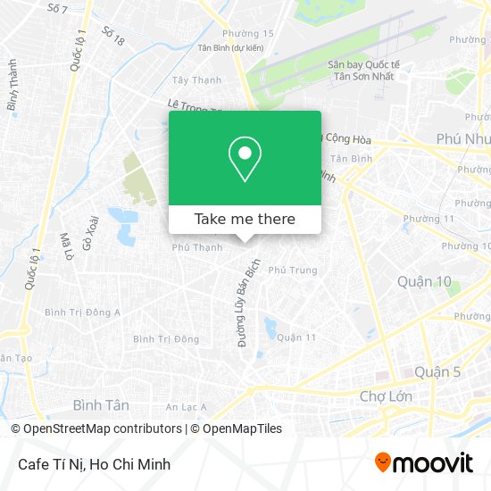 Cafe Tí Nị map