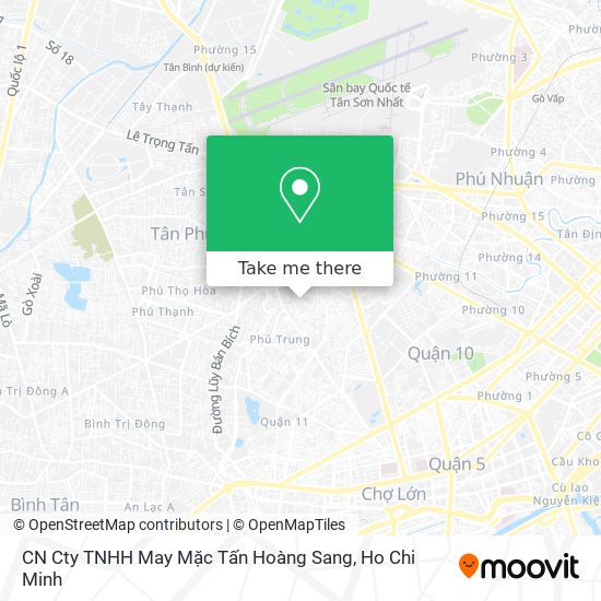 CN Cty TNHH May Mặc Tấn Hoàng Sang map