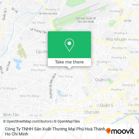 Công Ty TNHH Sản Xuất-Thương Mại Phú Hoà Thành map