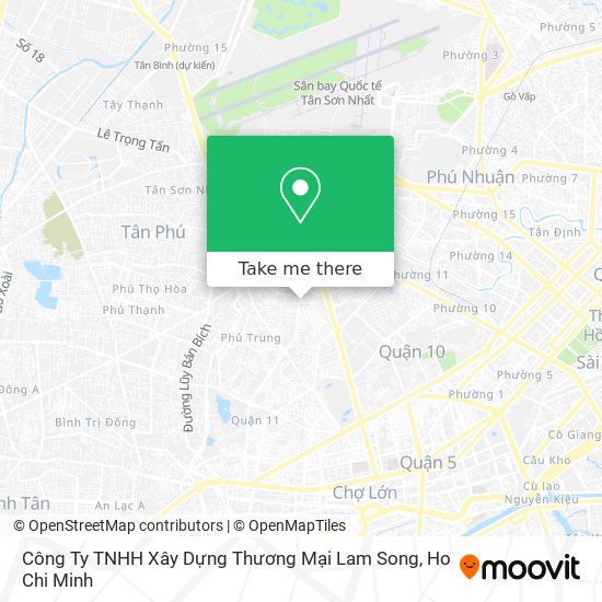 Công Ty TNHH Xây Dựng Thương Mại Lam Song map