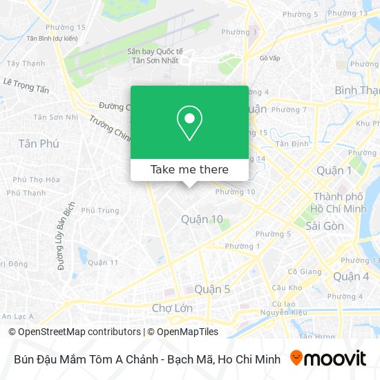 Bún Đậu Mắm Tôm A Chảnh - Bạch Mã map