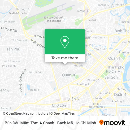 Bún Đậu Mắm Tôm A Chảnh - Bạch Mã map