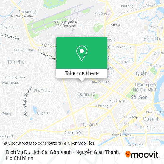 Dịch Vụ Du Lịch Sài Gòn Xanh - Nguyễn Giản Thanh map