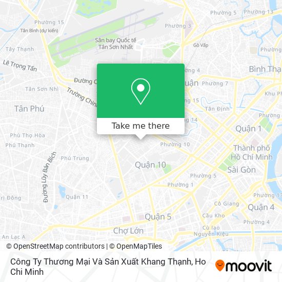 Công Ty Thương Mại Và Sản Xuất Khang Thạnh map