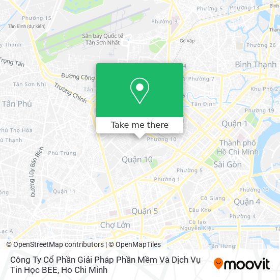 Công Ty Cổ Phần Giải Pháp Phần Mềm Và Dịch Vụ Tin Học BEE map