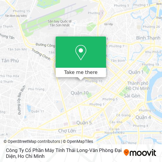 Công Ty Cổ Phần Máy Tính Thái Long-Văn Phòng Đại Diện map