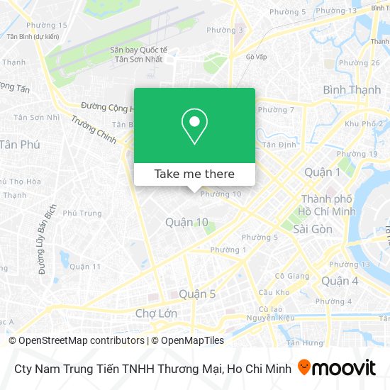 Cty Nam Trung Tiến TNHH Thương Mại map