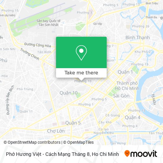 Phở Hương Việt - Cách Mạng Tháng 8 map
