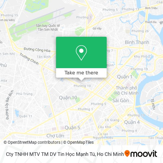 Cty TNHH MTV TM DV Tin Học Mạnh Tú map