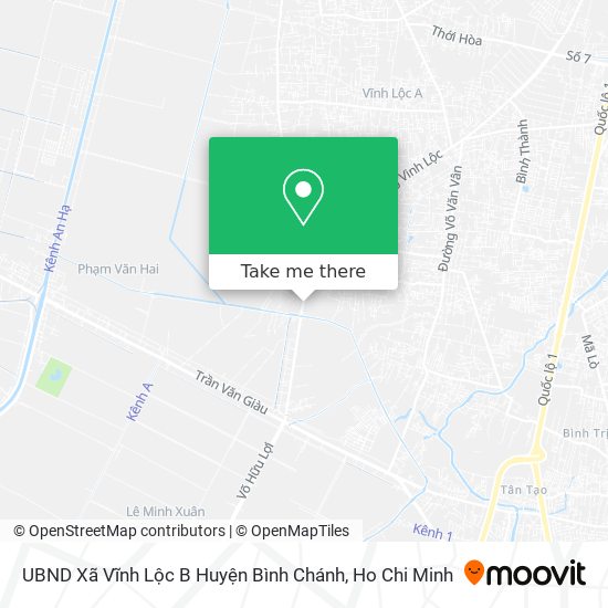 UBND Xã Vĩnh Lộc B Huyện Bình Chánh map