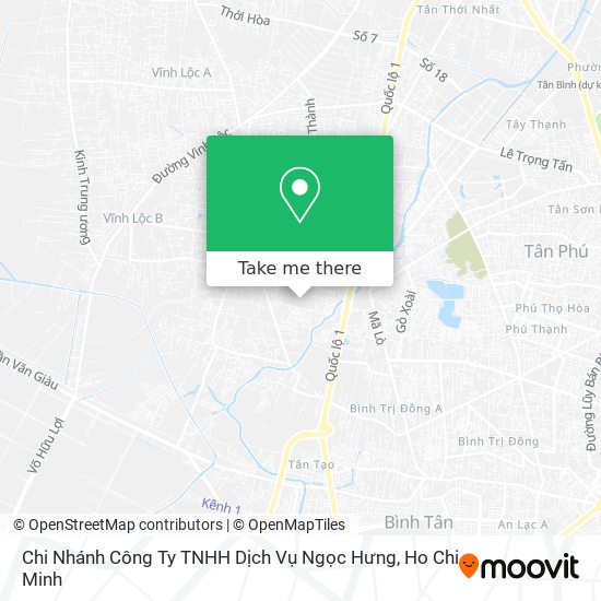 Chi Nhánh Công Ty TNHH Dịch Vụ Ngọc Hưng map