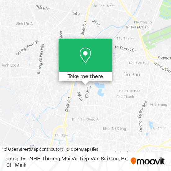 Công Ty TNHH Thương Mại Và Tiếp Vận Sài Gòn map