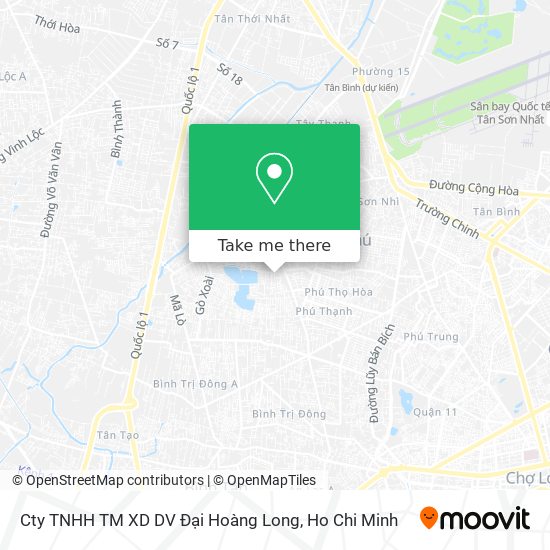 Cty TNHH TM XD DV Đại Hoàng Long map