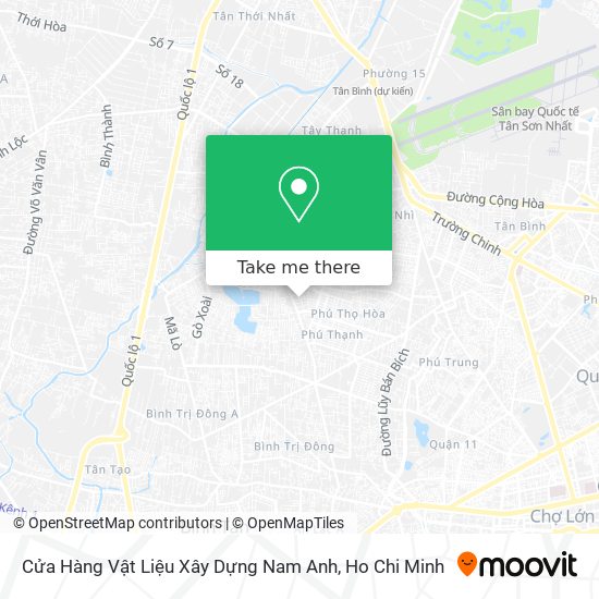 Cửa Hàng Vật Liệu Xây Dựng Nam Anh map