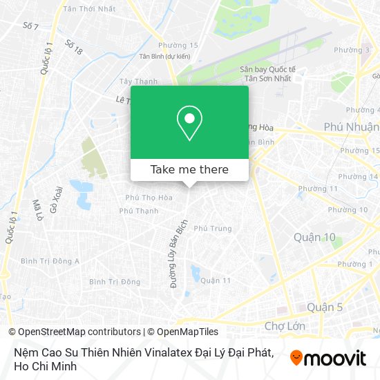 Nệm Cao Su Thiên Nhiên Vinalatex Đại Lý Đại Phát map