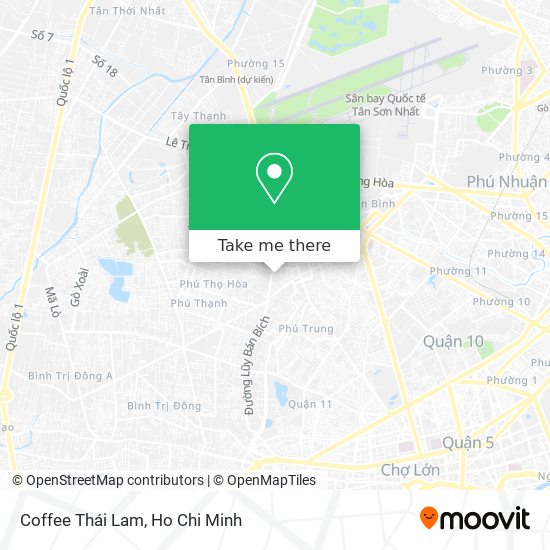 Coffee Thái Lam map