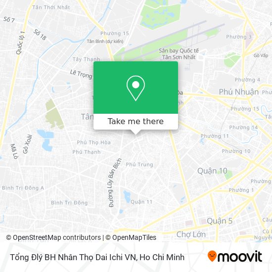 Tổng Đlý BH Nhân Thọ Dai Ichi VN map