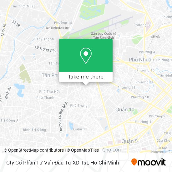 Cty Cổ Phần Tư Vấn Đầu Tư XD Tst map