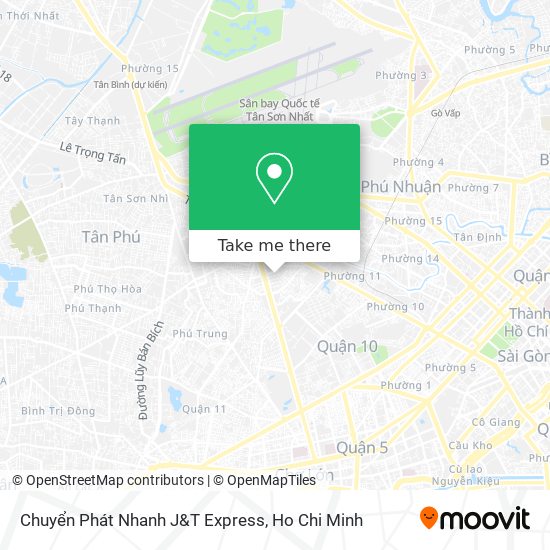 Chuyển Phát Nhanh J&T Express map