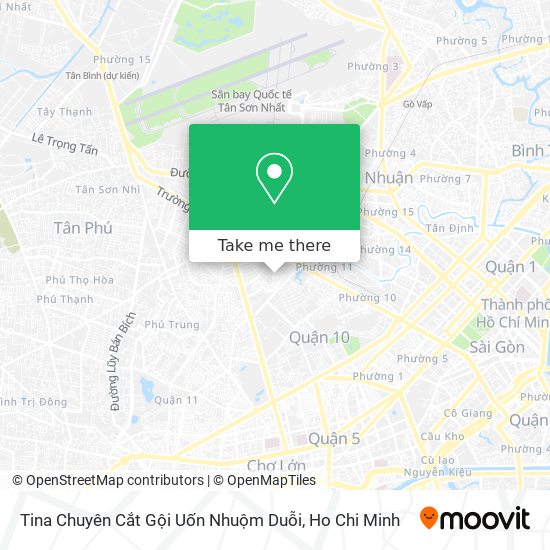 Tina Chuyên Cắt Gội Uốn Nhuộm Duỗi map