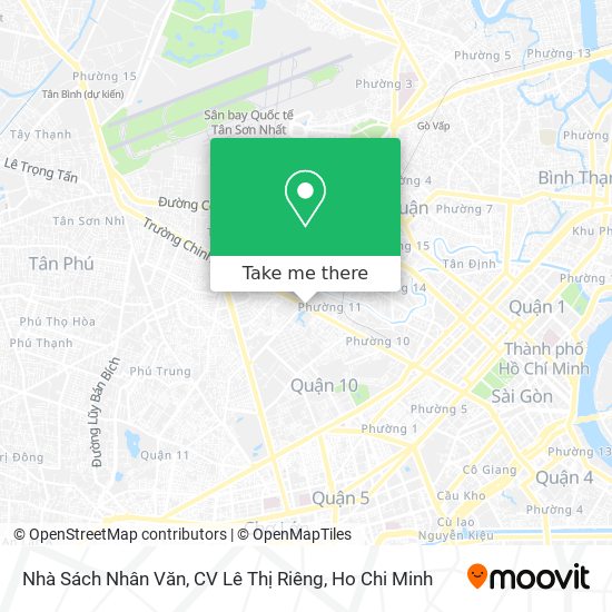 Nhà Sách Nhân Văn, CV Lê Thị Riêng map