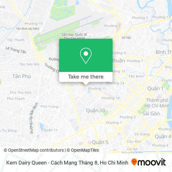 Kem Dairy Queen - Cách Mạng Tháng 8 map