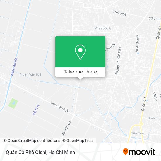 Quán Cà Phê Oishi map