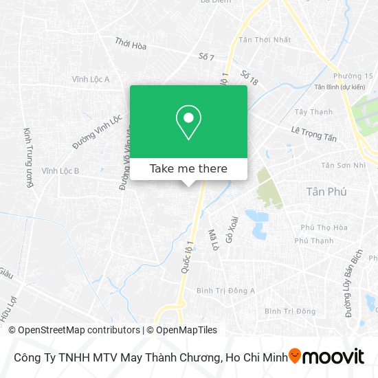 Công Ty TNHH MTV May Thành Chương map