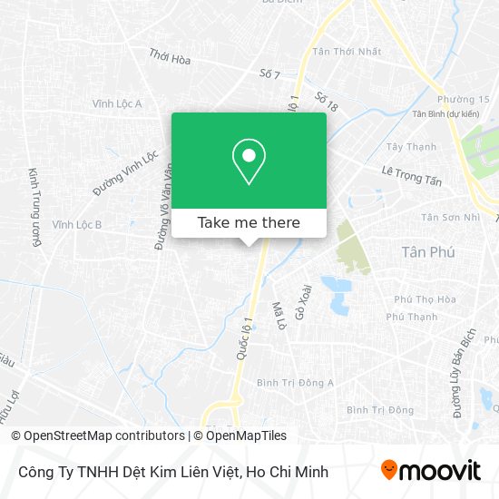 Công Ty TNHH Dệt Kim Liên Việt map