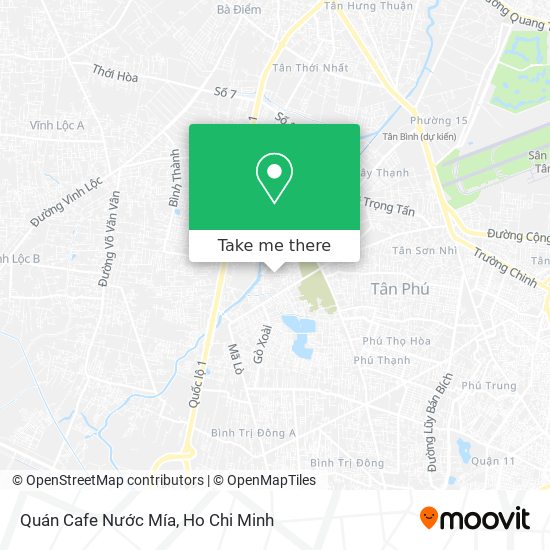 Quán Cafe Nước Mía map