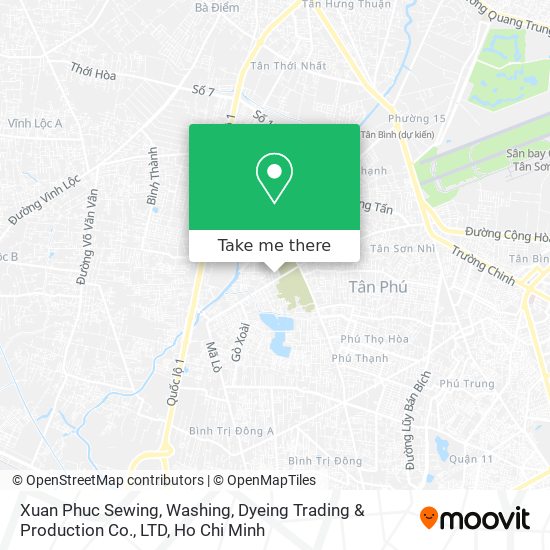 Xuan Phuc Sewing, Washing, Dyeing Trading & Production Co., LTD map