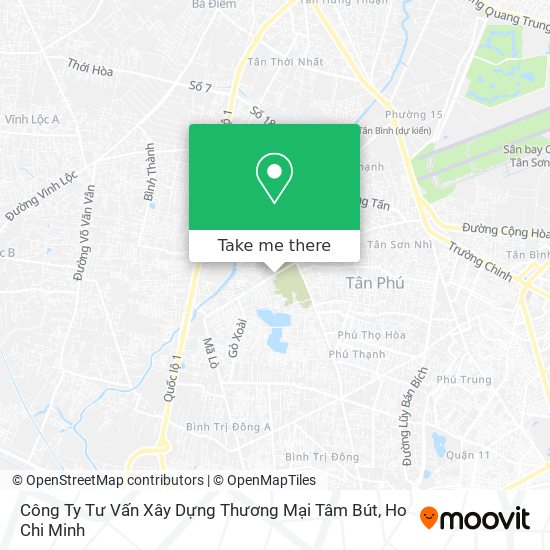 Công Ty Tư Vấn Xây Dựng Thương Mại Tâm Bút map