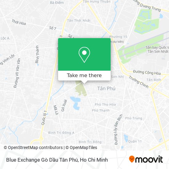 Blue Exchange Gò Dầu Tân Phú map