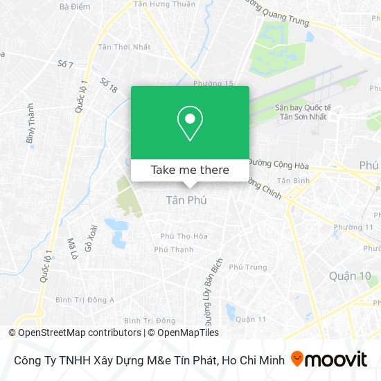 Công Ty TNHH Xây Dựng M&e Tín Phát map