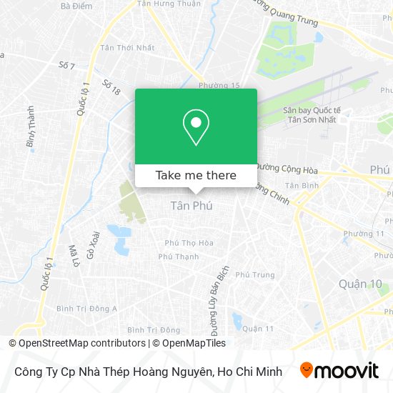 Công Ty Cp Nhà Thép Hoàng Nguyên map