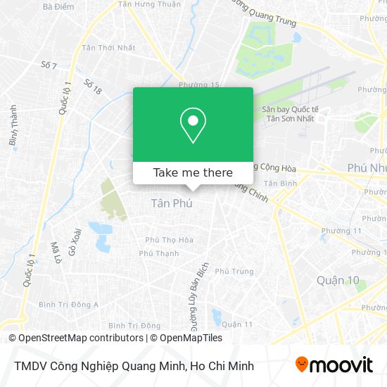 TMDV Công Nghiệp Quang Minh map