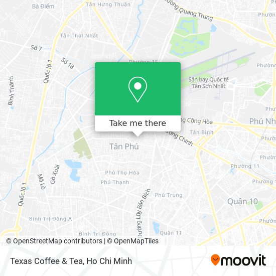 Texas Coffee & Tea map